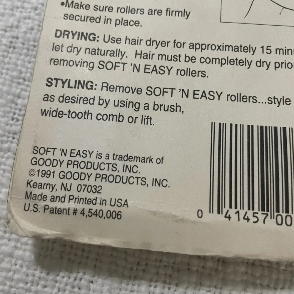 Goody Soft n‎ Easy Hair Rollers VINTAGE 1991 Blue Sealed Movie or TV Prop